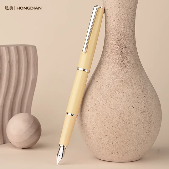 Hongdian fountain pen for students to practice calligraphy for boys and women, high-end exquisite business office literary retro high-value replaceable ink capsule 920S fruit series notebook gift box gift