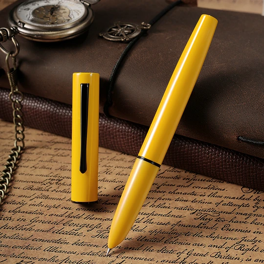 Hongdian fountain pen men's high-end student with bag tip calligraphy pen elbow art lady high-end exquisite dark tip extra fine office financial pen ink bag gift high value C1 explorer gift