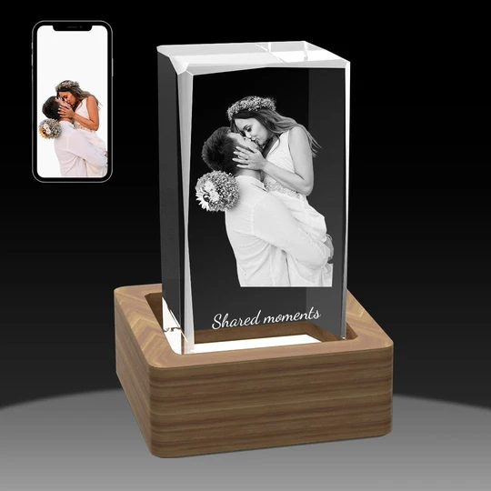 Custom 3D Cube Crystal Photo Gifts