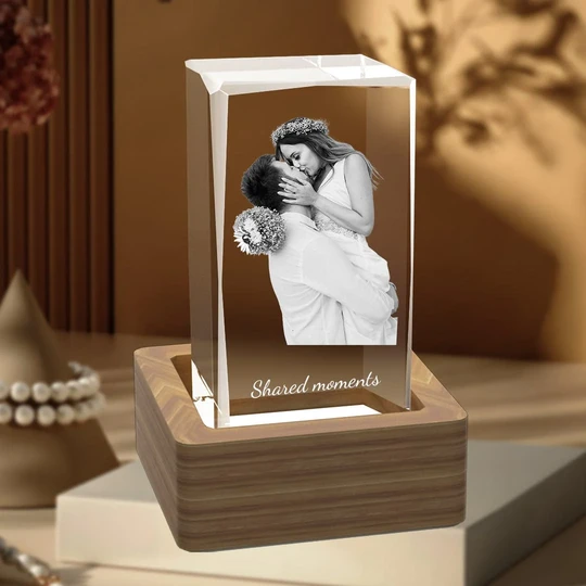 Custom 3D Cube Crystal Photo Gifts