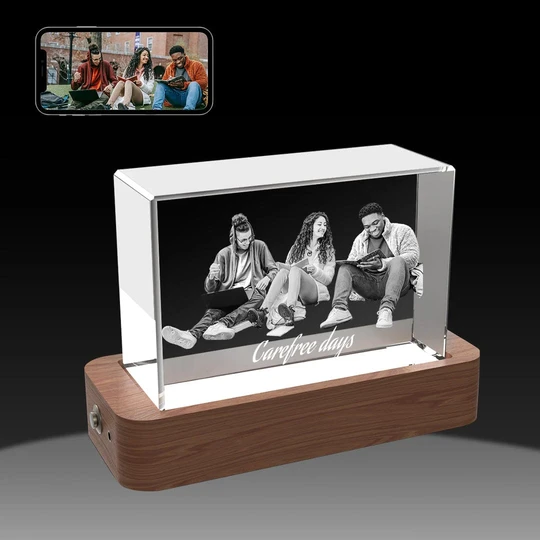 Unique 3D Rectangle Crystal Gifts