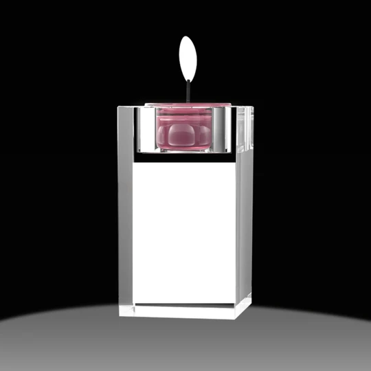 2D Crystal Photo Candle Holder Gift