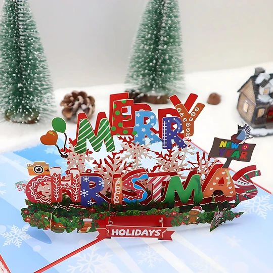 Pop-up Greeting Card - Christmas