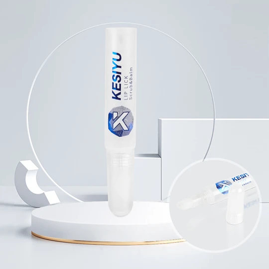 K160401-D16mm Long Lip Balm Tip Plastic Tube with screw-on cap 