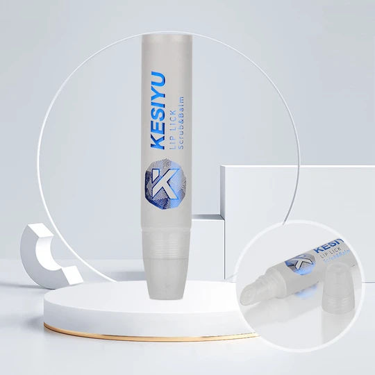 K160406-D16mm  Lip Gloss Head Tube with screw-on Cap 