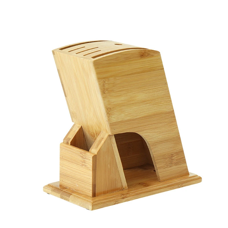 Bamboo kitchen knife rack storage rack kitchen knife rack storage rack knife holder household bamboo knife holder multifunctional knife