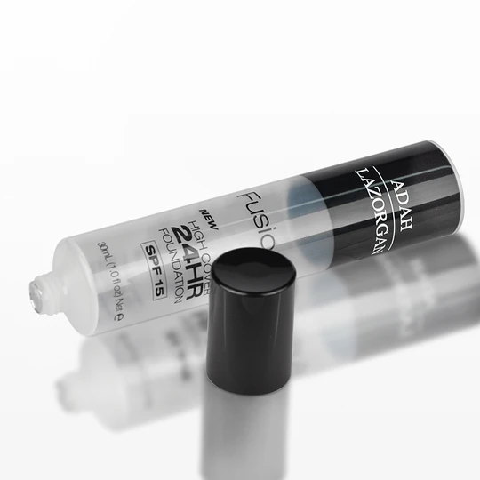 K250105-D25mm Flat Head Plastic Tube with Screw On Cap