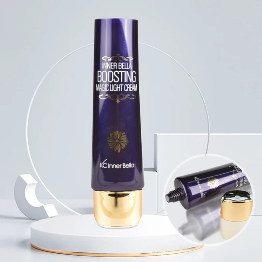 K351004-D35mm  Oval Head Plastic Tube with Screw-on Cap