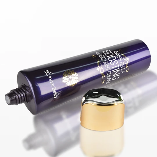 K351004-D35mm  Oval Head Plastic Tube with Screw-on Cap