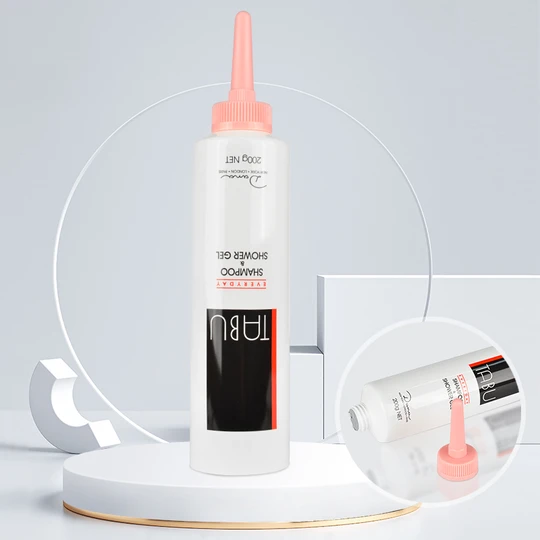 K500113-D50mm flat head tube with  long Screw Cap for Shower Gel  