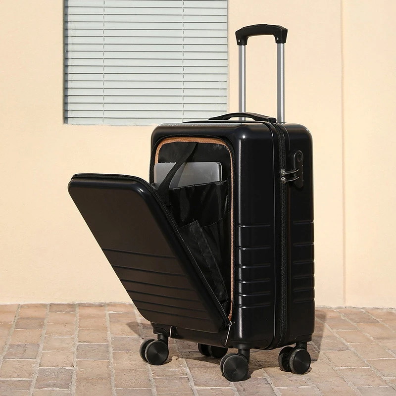 Front-opening suitcase