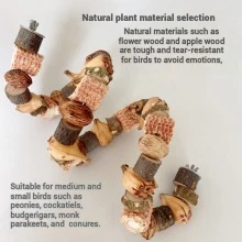  Parrot toy mountain pineapple nut skewer log block chewing skewer climbing ladder grinding bird toy landscaping bird supplies