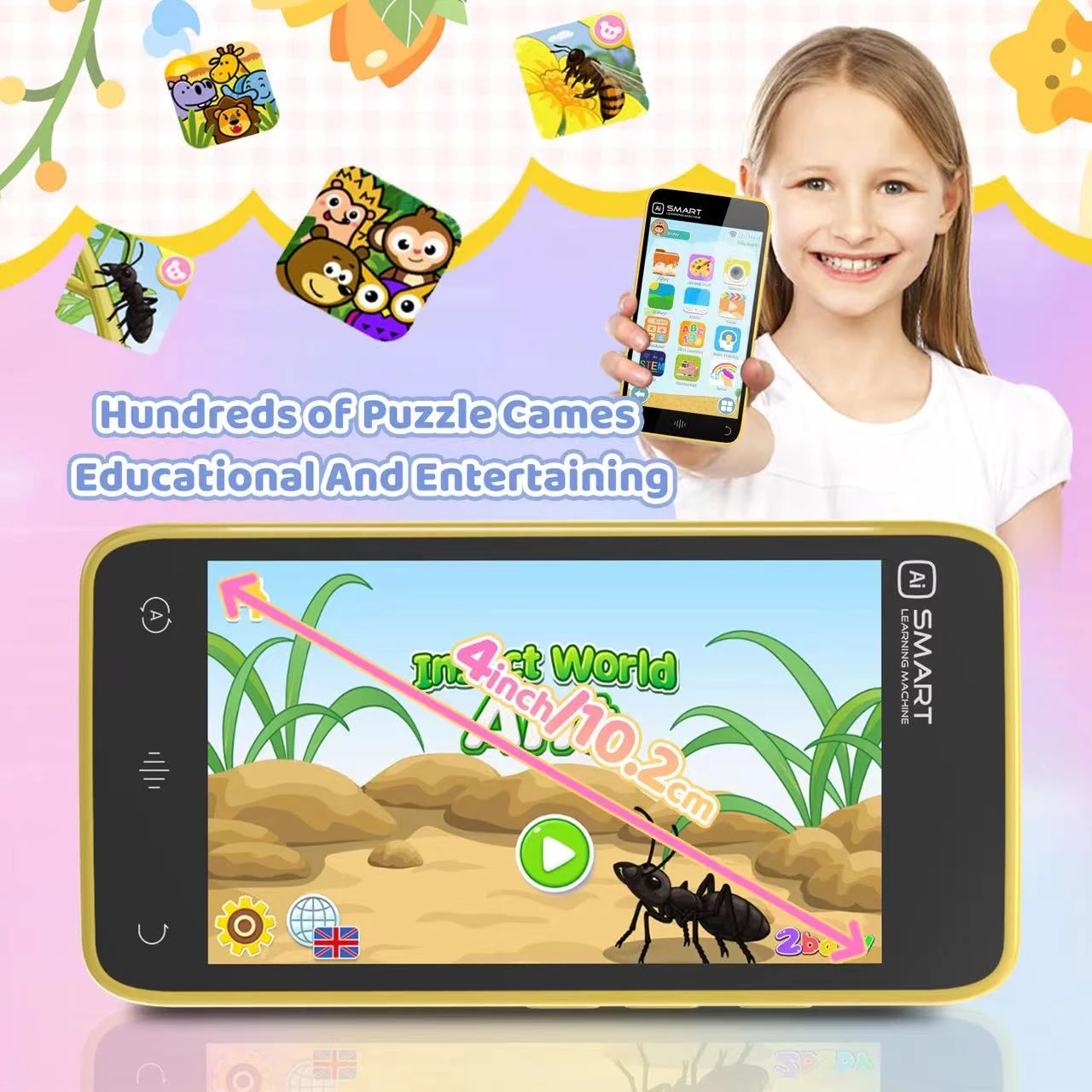 ZYA D5 Smart Buddy Toy Pad With Interactive Screen  DeepSeek CatGPT