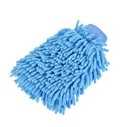 KUNAISI Microfiber Soft Chenille Wash Mitten Double Sided Dusting Glove Car Wash Mitten for Car Cleaning