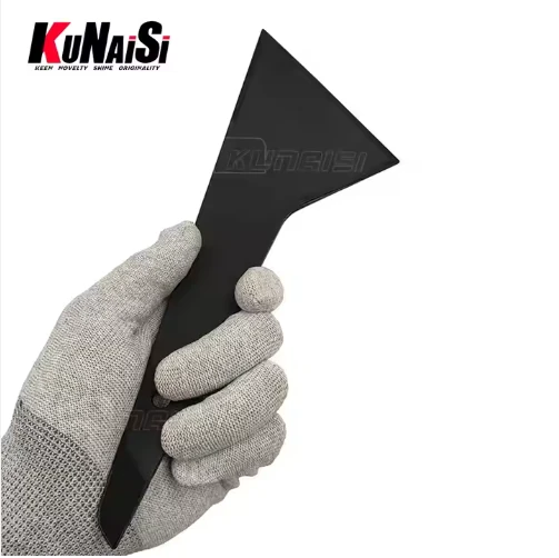 KUNAISI Car Wrapping Custom Vinyl Film Squeegee Long Handle Squeegee Curve Edge Car Wrap Window Tint Tools Plastic Scraper