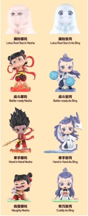 Nezha 2 Action Set Blind Box, Random Surprise Toys, Collectible Toys, Home Decorations, Holiday Birthday Gifts for Girls and Boys (8)