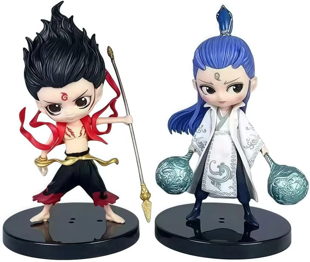 Film Nezha2 Action Figure Figurines The Desktop Ornament （2PC,6PC） (W(1PC))