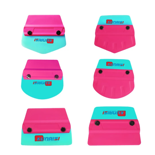 KUNAISI Design Custom Scraper Vinyl Wrap Plastic Scraper Squeegees with Felt Buffer Buffer Protective Edge Car Tint Scraper