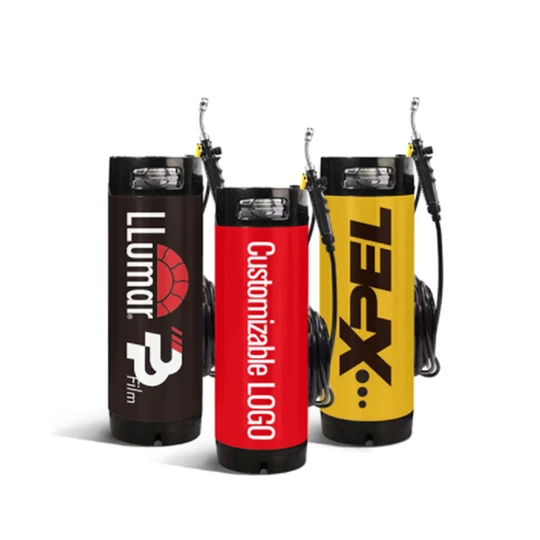 KUNAISI Customized Tpu PPF Transparent Film Wrap Vinyl Water Tank 5 Gal Stainless Steel Tint Keg Sprayer