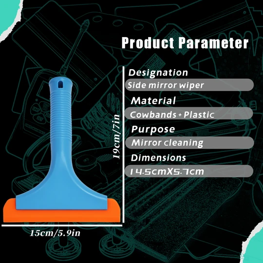 KUNAISI Auto Film Wrapping Tools Plastic Rubber Ice Scraper Snow Cleaning Window Film Tool