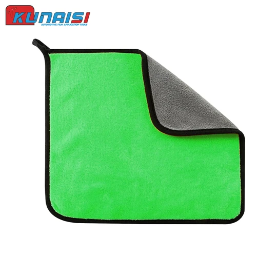 KUNAISI Ultra Absorbent Car Microfiber Towel Coral Fleece Polishing Cleaning Car Cloth 600GSM Reusable Quick Dry Car Wash Towel