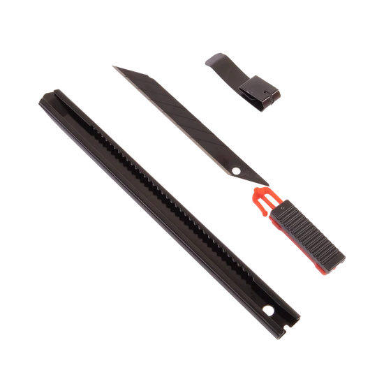 KUNAISI Design Black Blade 30 Degree Retractable Precision Art Utility Knife Knife Utility Carving Cutter Knife for Car Film