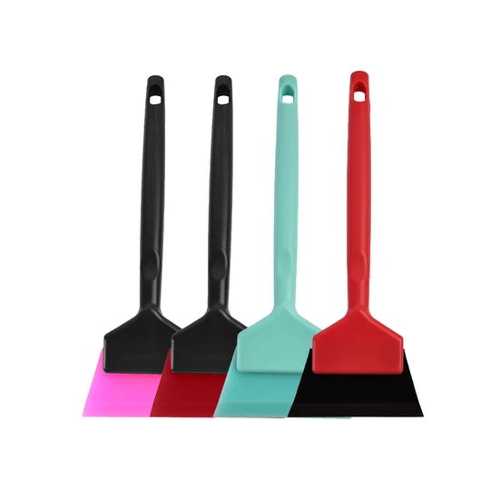 KUNAISI High Quality Long Handle Wiper Window Tinting Tools Mini Squeegee Car Mirror Cleaning Scraper for Car Quarter Window