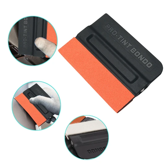 KUNAISI High Quality Pro-tint Magnetic Squeegee Vinyl Wrap Application Tool with Suede Edge