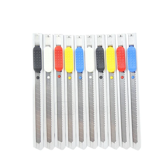 KUNAISI Fashionable Safety 60 Degree Retractable Precision Vinyl Cutter Knife Utility Carving Cutter Knife