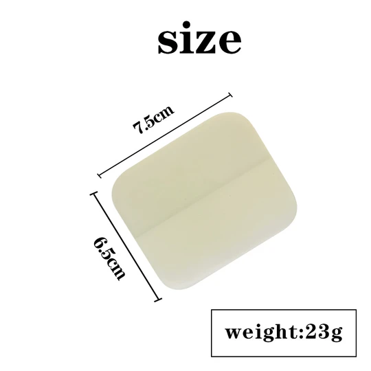 KUNAISI Custom Design Transparent Soft PPF Squeegee Window Tinting Tool Vinyl Wrap Rubber Scraper Car Clear Protection Film