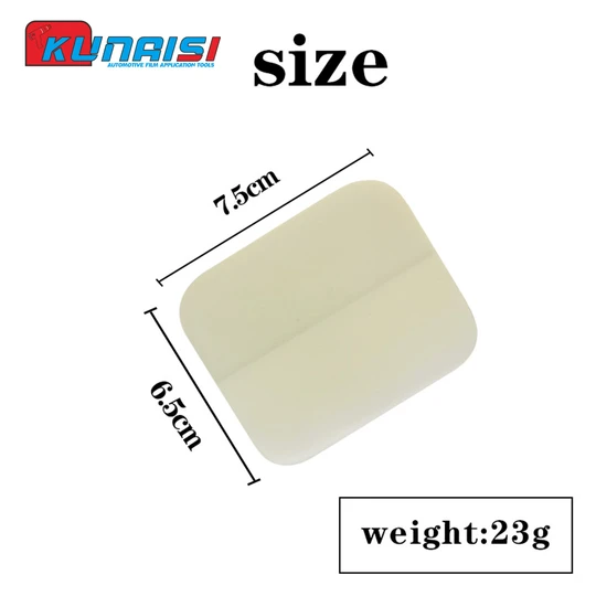 KUNAISI Custom Design Transparent Soft PPF Squeegee Carbon Fiber Film Sticker Window Tinting Tool Vinyl Wrap Rubber Scraper