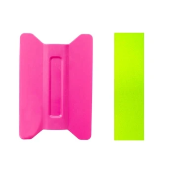 KUNAISI Magnetic Car Tinting Film Tools Microfiber Felt Squeegee Vinyl Car Wrap Tool Wing Shape Squeegee for Car Film