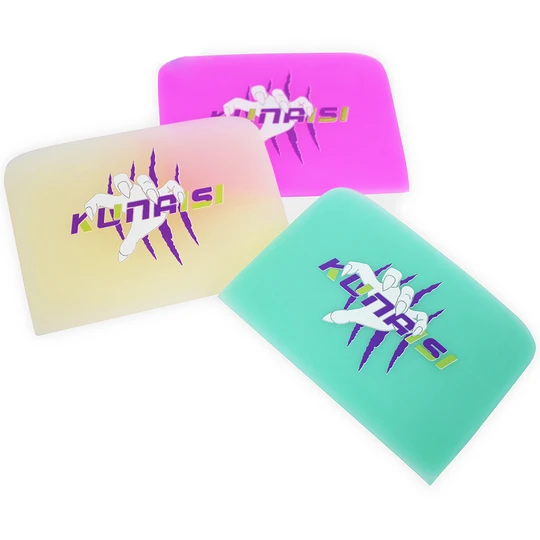 KUNAISI Customized Pattern TPU Squeegee Vinyl Film Wrap Installing Felt Edge Scraper Window Tint Tool Film Scraper