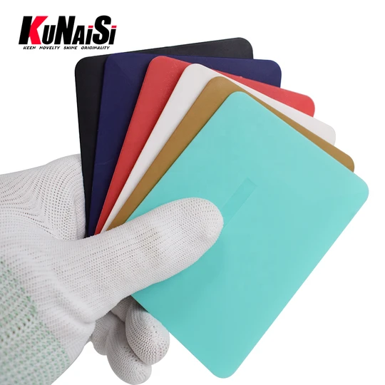 KUNAISI Auto Styling Tool Hard Plastic Squeegee Tint Car Wrap Tools Plastic Felt Edge Scraper Trapezoidal Scraper Rubber Scraper