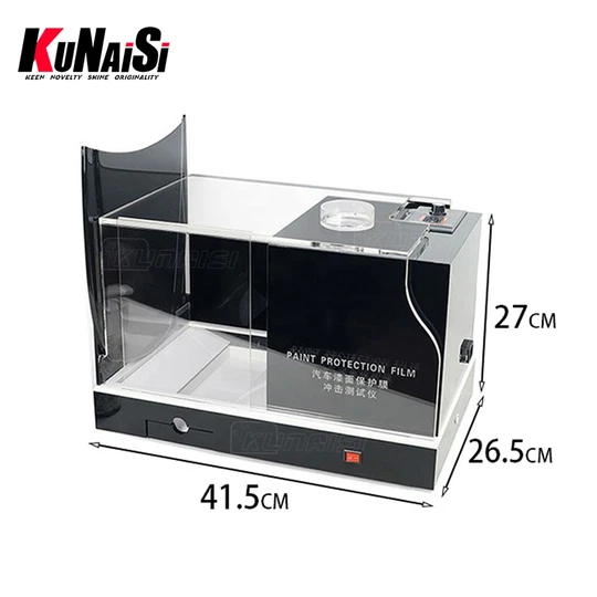 KUNAISI Adjustable Speed Control Foil Tools Tpu Transparent Car Paint Protective Film Impact Tester Machine