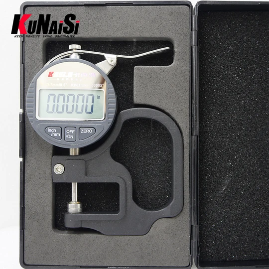 KUNAISI 0-12.7mm Point Measure Digital Micron Thickness Gauge Meter 0.001mm Thickness Tester Suitable for Ppf Film Cloth Tape