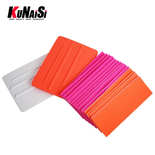 KUNAISI Felt Waterproof Car Wrap Tools Vinyl Fabric Felt Cloth for All 10cm Squeegee 10pcs Set