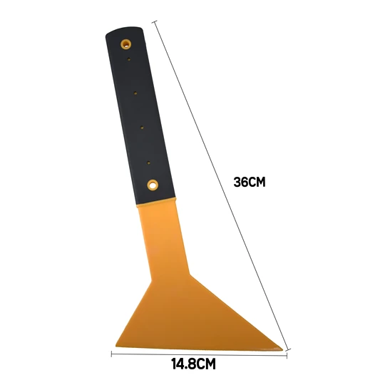 KUNAISI 32CM Plastic Yellow Handle Plastic Film Squeegee Long Handle Large Scraper Snow Shovel Film Tools Front Scraper