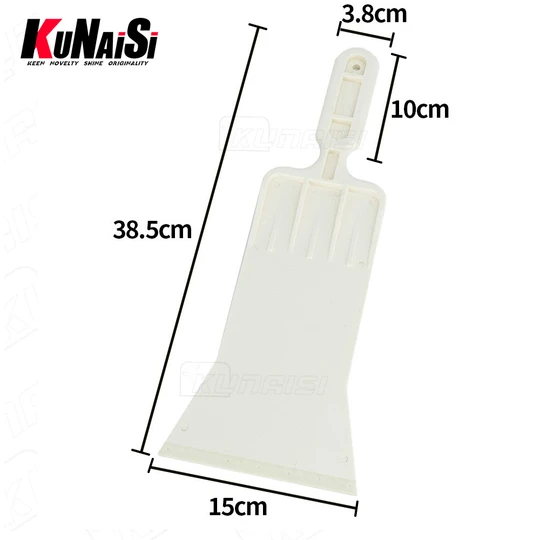 KUNAISI ABS Hard Handle White Bulldozer Plastic Squeegee Vehicle Auto Window Film Tint Tool Squeegee