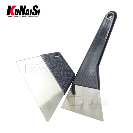 KUNAISI Custom Stainless Steel Squeegee Car Wrap Tools Window Tint Scraper Vinyl Tools Window Tint Scraper Squeegee Vinyl Tools