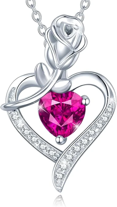  Rosy Reverie Birthstone Necklace 