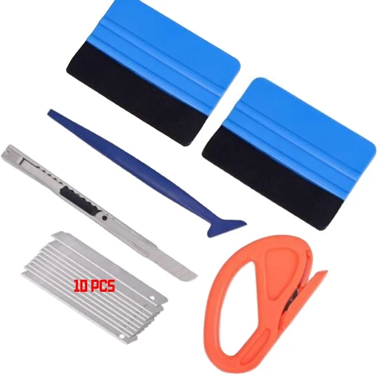 KUNAISI Sticker Install Squeegee Vehicle Vinyl Car Color Film Tool Set Car Wrapping Tools Kit
