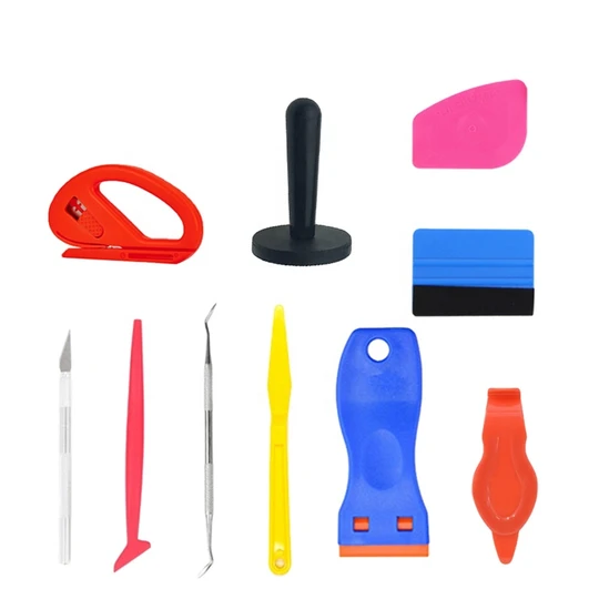 KUNAISI Car Window Tinting Tool Kit Film Application Auto Films Dislodge Car Vinyl Wrap Tools Set Wholesale