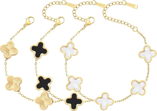 Women's four leaf lucky bracelet