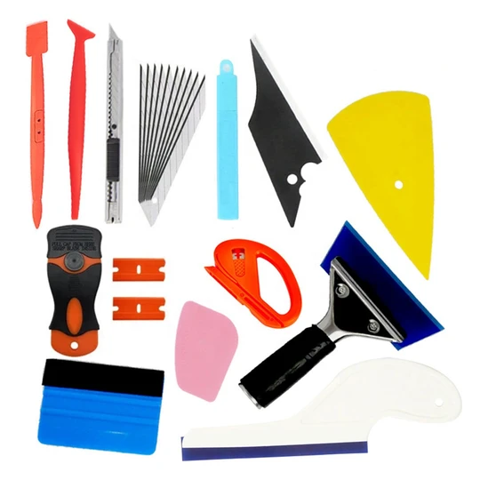 KUNAISI Car Window Tint Tools Window Film Installation Tool Set Vinyl Wrap Tucking Tools PPF Squeegee