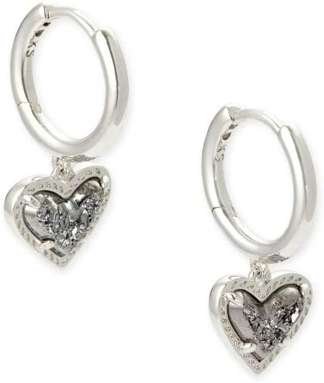 Heart Huggie Earrings for Women