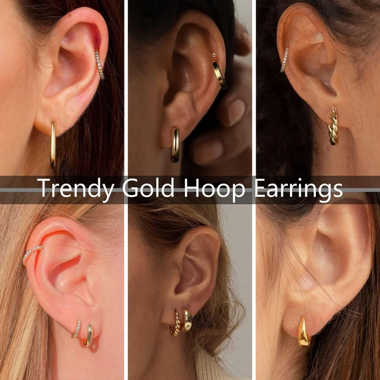 Gold Hoop Earrings