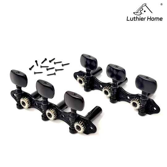 LH-808 Open-gear Tuners Classical Guitar Tuner-BK