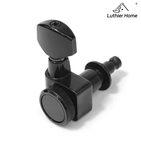 LH-407 Sealed Tuning Machine Locking Tuners for Electric Guitar-BK