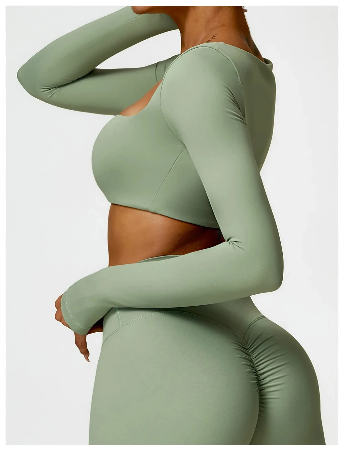 Yoga Long sleeved Women's Outdoor Running Fitness Wear T-shirt